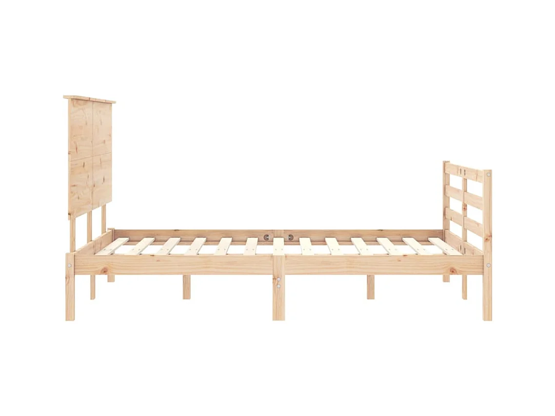 Bedframe zonder matras 140x200 cm massief hout