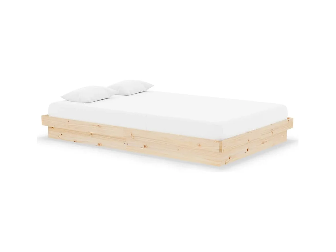 Bedframe van massief hout zonder matras
