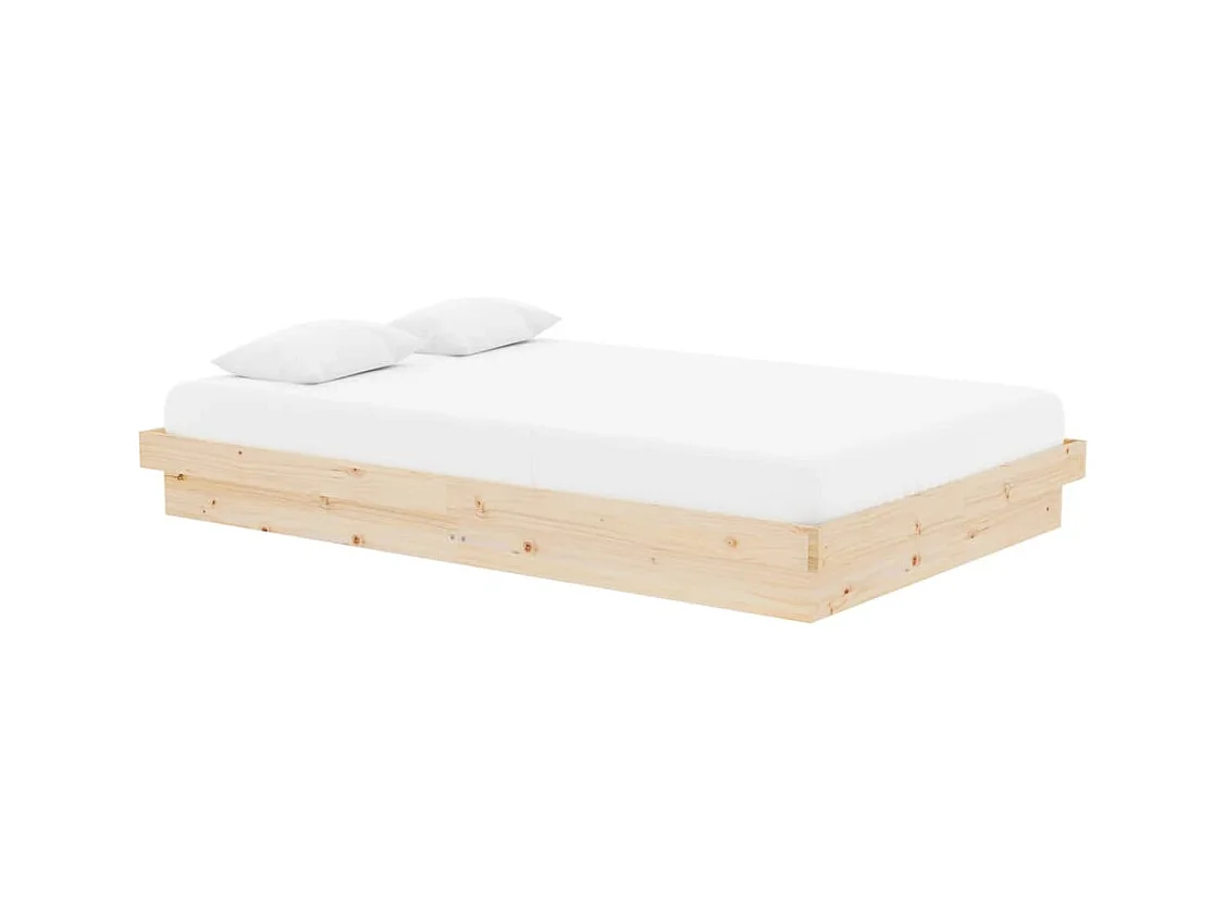 Bedframe van massief hout zonder matras