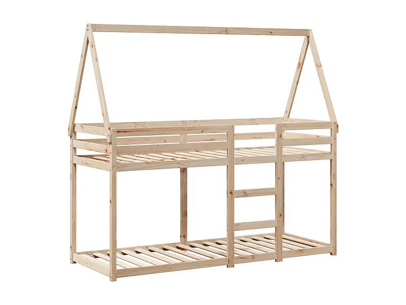 Lit superposé sans matelas 75x190 cm bois de pin massif