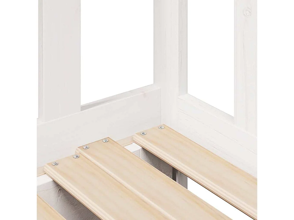 Divano letto con rotelle e cassetti senza materasso bianco 90x200cm