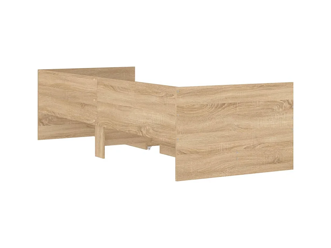 Bedframe met lades zonder matras sonoma eiken 90x200 cm