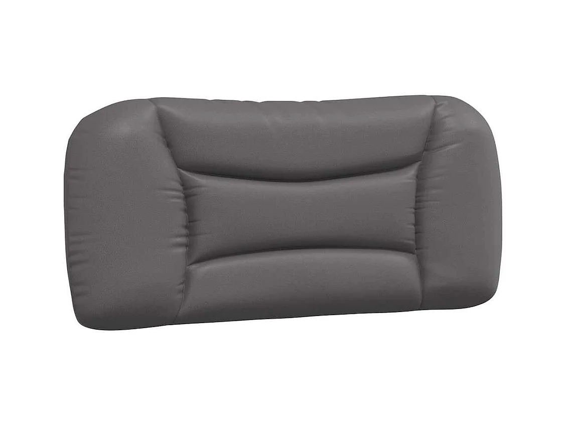 Letto con materasso grigio 90x200 cm in similpelle