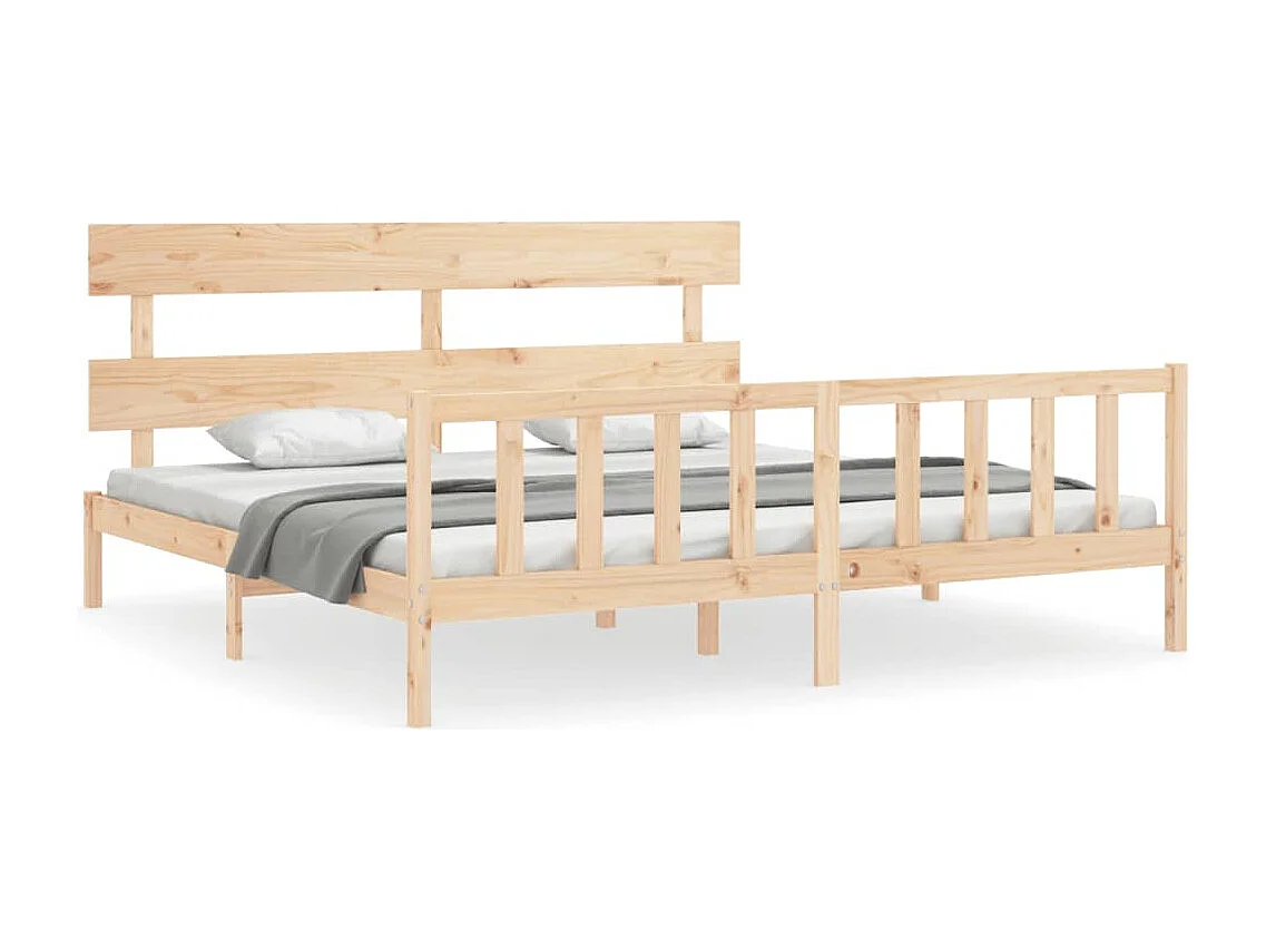 Bedframe zonder matras 200x200 cm massief grenenhout
