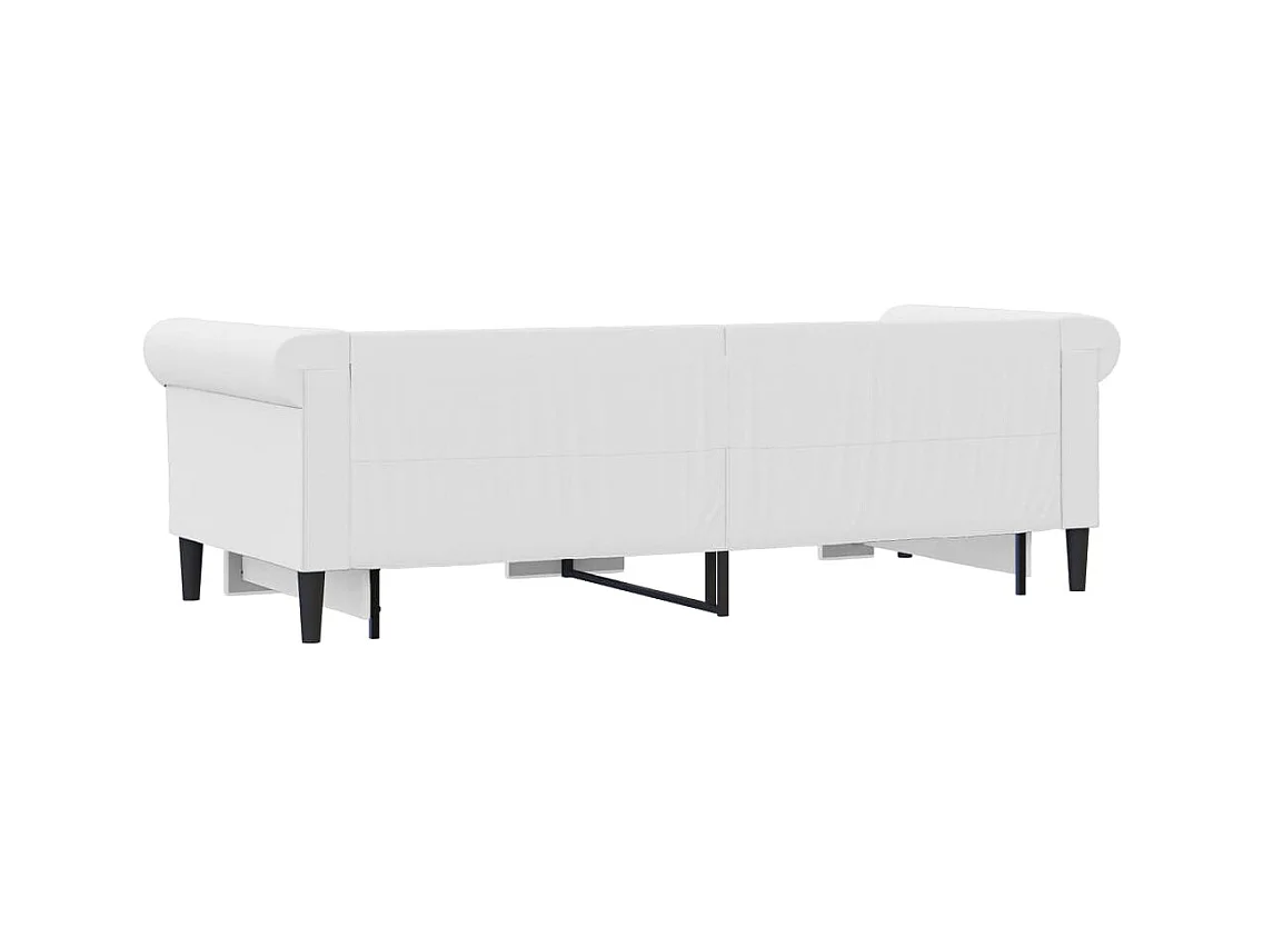 Dagbed met onderschuifbed zonder matras wit 90x200 cm