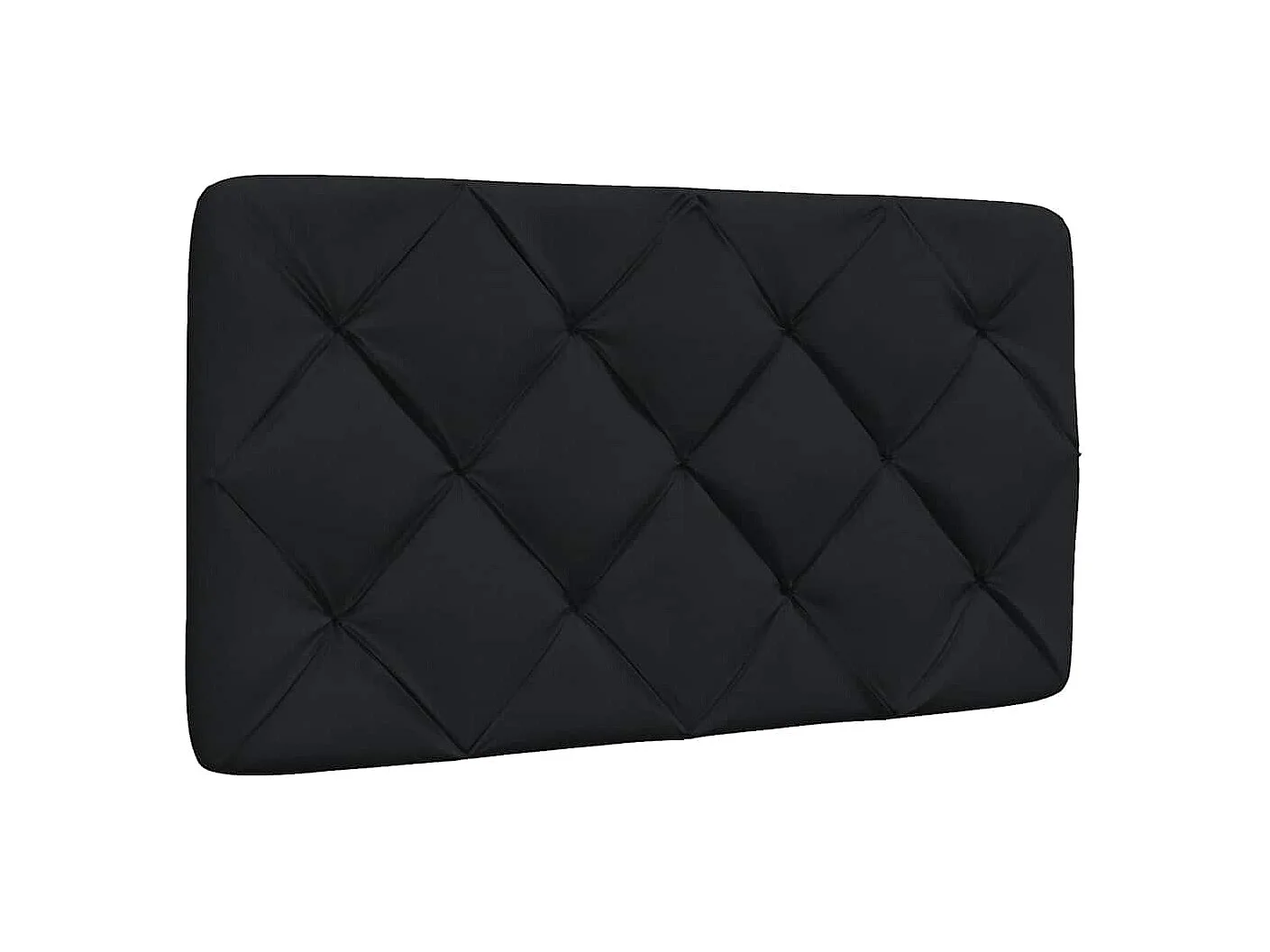 Cadre de lit avec LED sans matelas noir 90x190 cm tissu