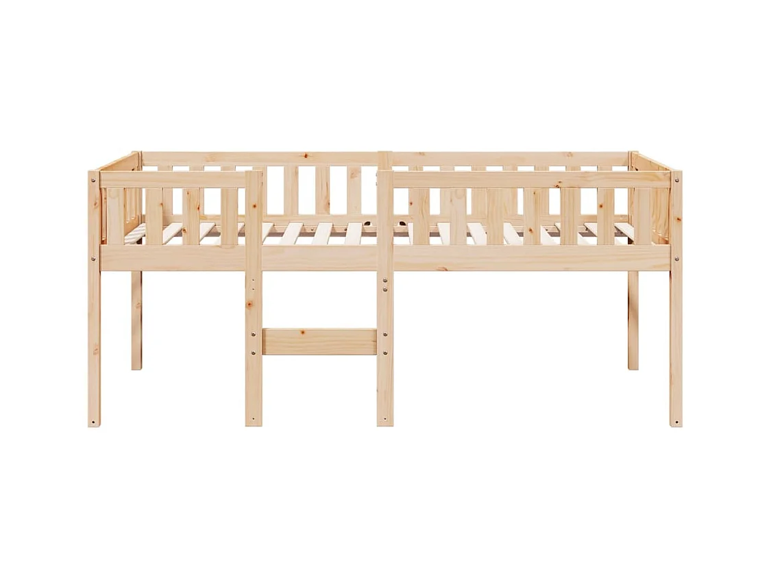 Letto per bambini senza materasso 90x190 cm in legno massello di pino