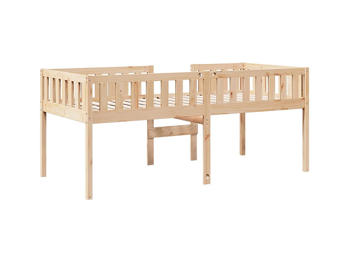 Letto per bambini senza materasso 90x190 cm in legno massello di pino