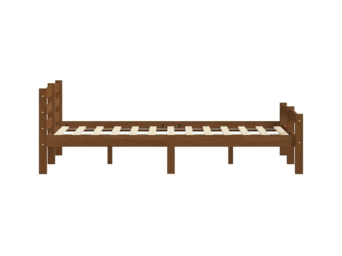 Struttura letto senza materasso in pino massello marrone miele 160x200 cm
