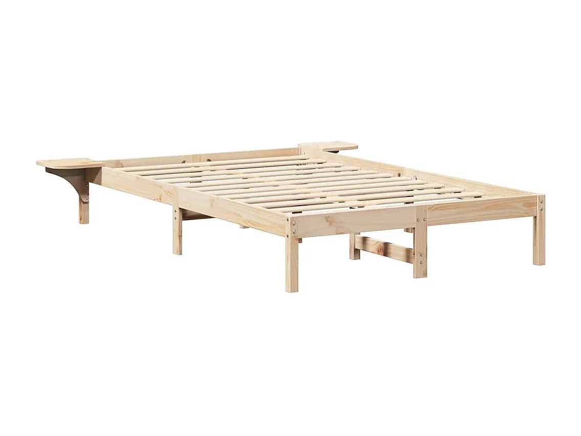 Braunes Bettgestell 120 x 200 cm Braun