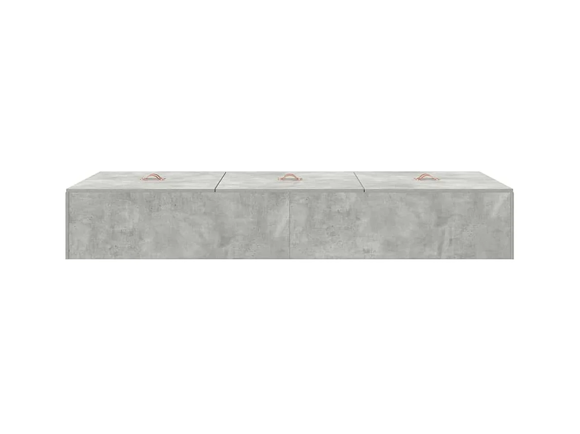 Struttura letto grigio cemento 90 x 200 cm in legno ingegnerizzato