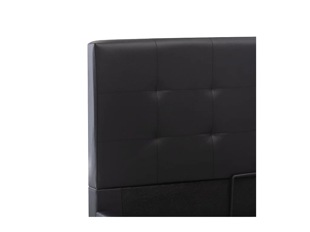 Cadre de lit avec rangement hydraulique 140x200 cm similicuir