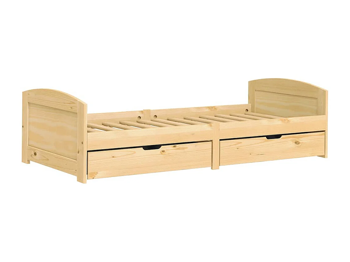 Lit de jour avec 2 tiroirs sans matelas IRUN 90x200 cm