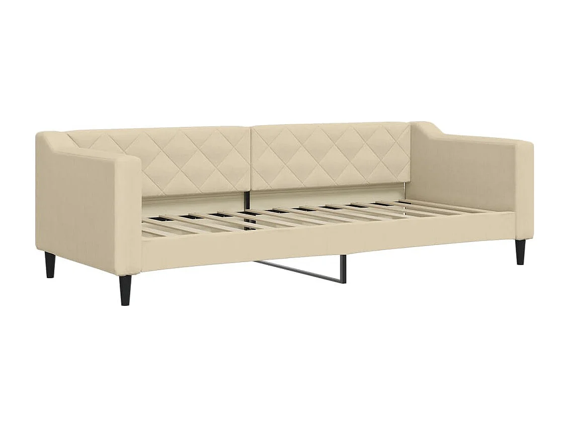 Tagesbett mit Ausziehbett und Schubladen ohne cremefarbene Matratze 80x200cm