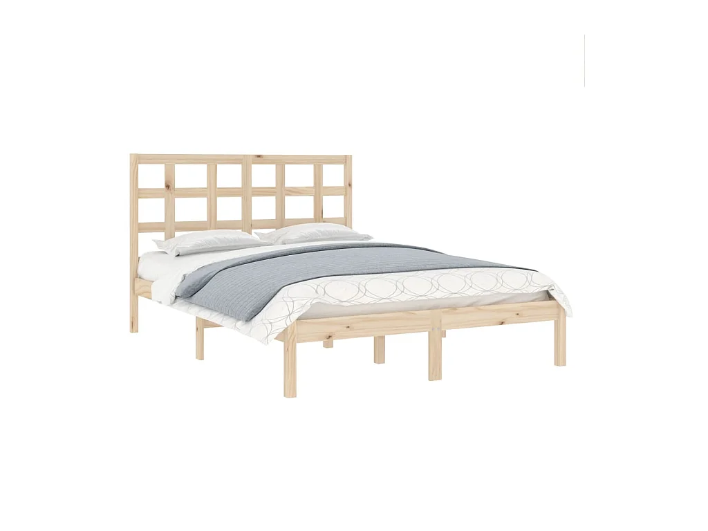Cadre de lit sans matelas 160x200 cm bois massif