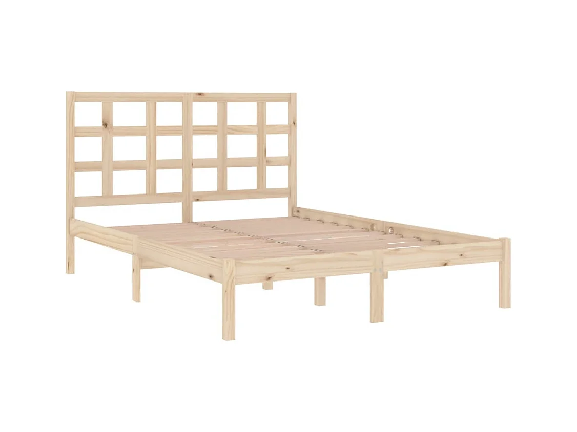Cadre de lit sans matelas 160x200 cm bois massif