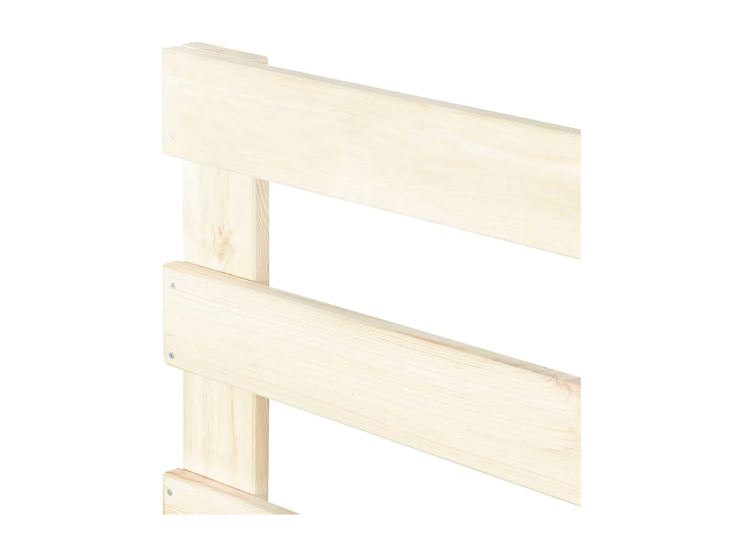Cadre de lit de palette sans matelas bois massif pin 180x200 cm