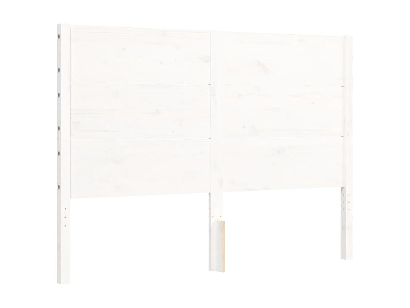 Cadre de lit sans matelas blanc 140x190 cm bois de pin massif