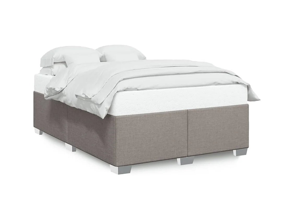 Bedframe zonder matras taupe 140x200 cm stof