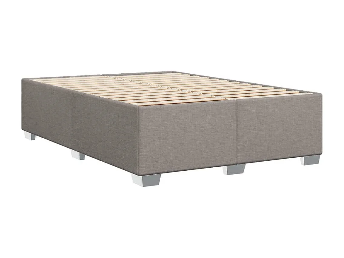 Bedframe zonder matras taupe 140x200 cm stof
