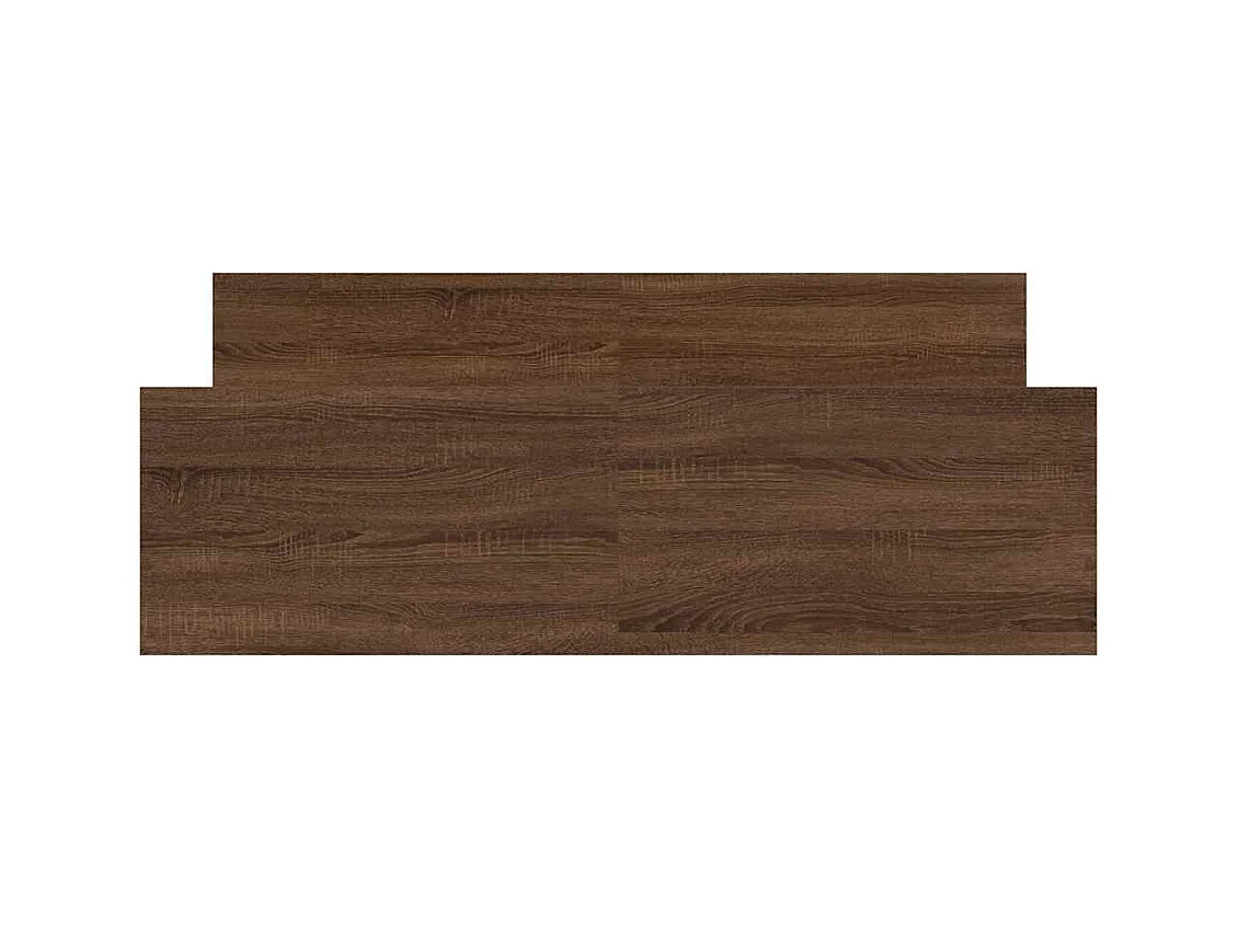 Bedframe zonder matras bruin eiken 135x190 cm