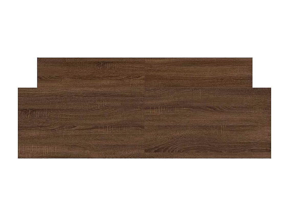 Bettgestell ohne Matratze Eiche braun 135x190 cm