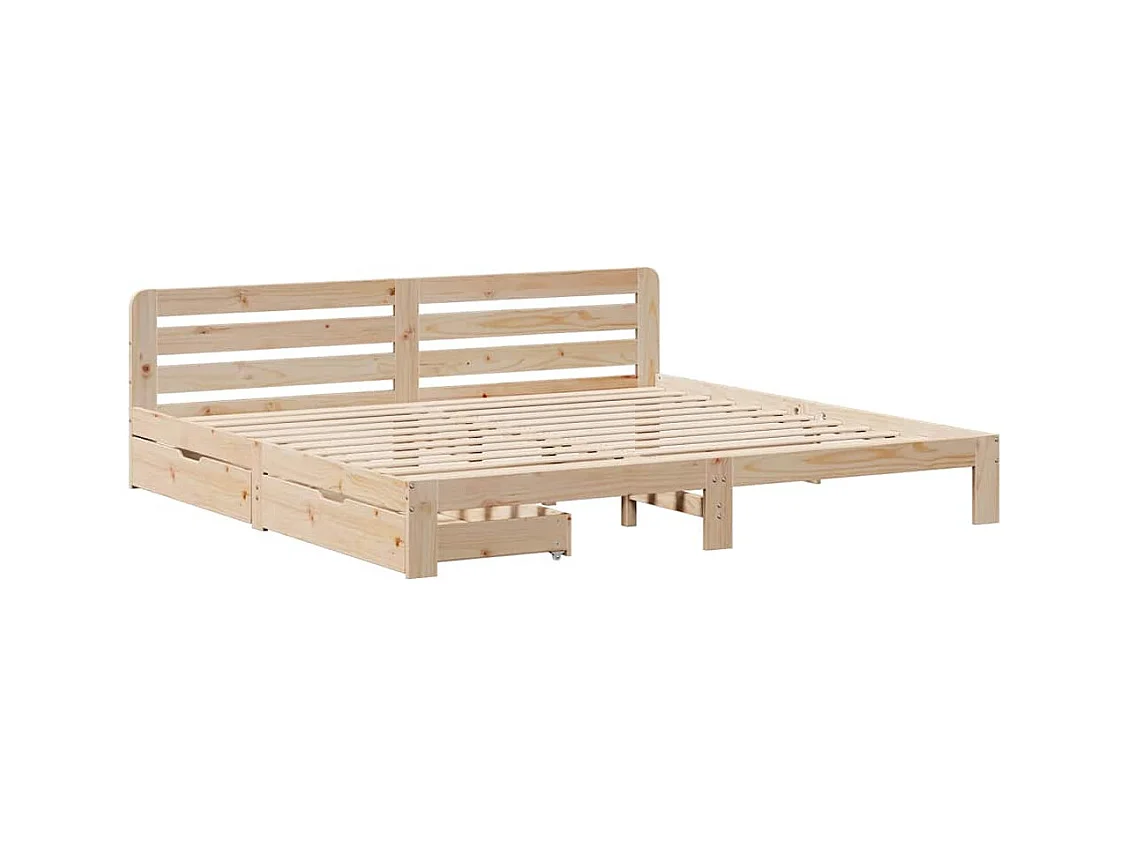 Bedframe zonder matras 180x200 cm massief grenenhout