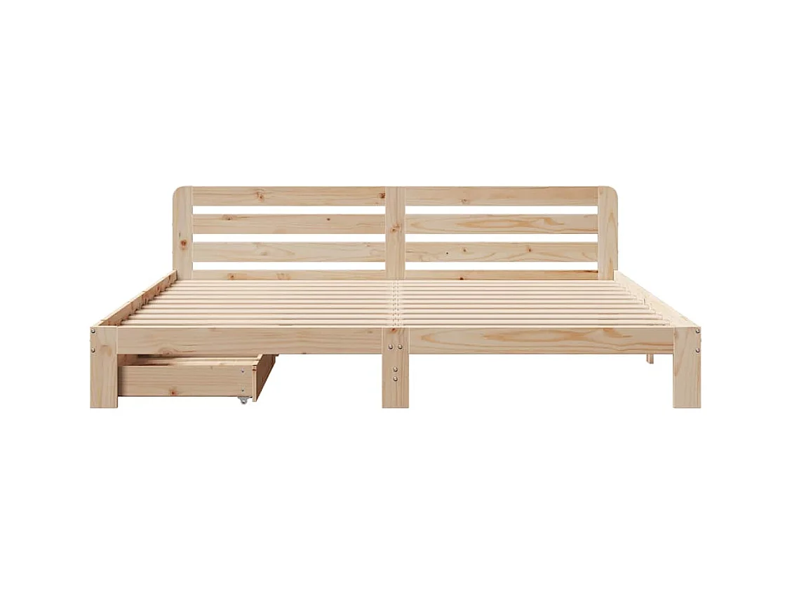 Bedframe zonder matras 180x200 cm massief grenenhout