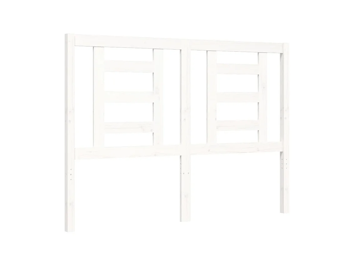 Cadre de lit sans matelas blanc 140x200 cm bois de pin massif