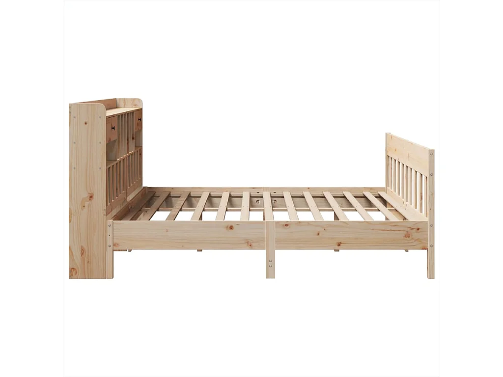 Estructura de cama sin colchón 180x200 cm madera maciza de pino