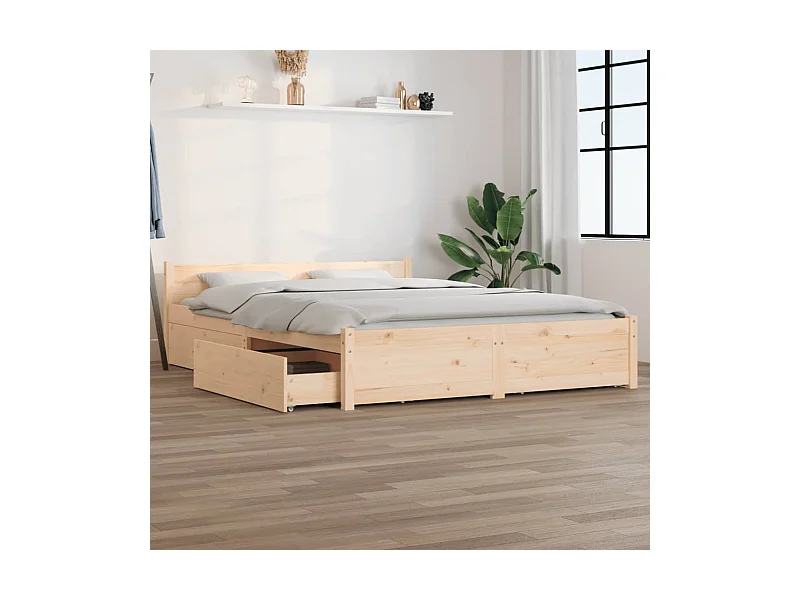 Bedframe zonder matras met lades 160x200 cm