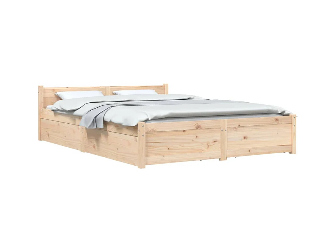 Bedframe zonder matras met lades 160x200 cm