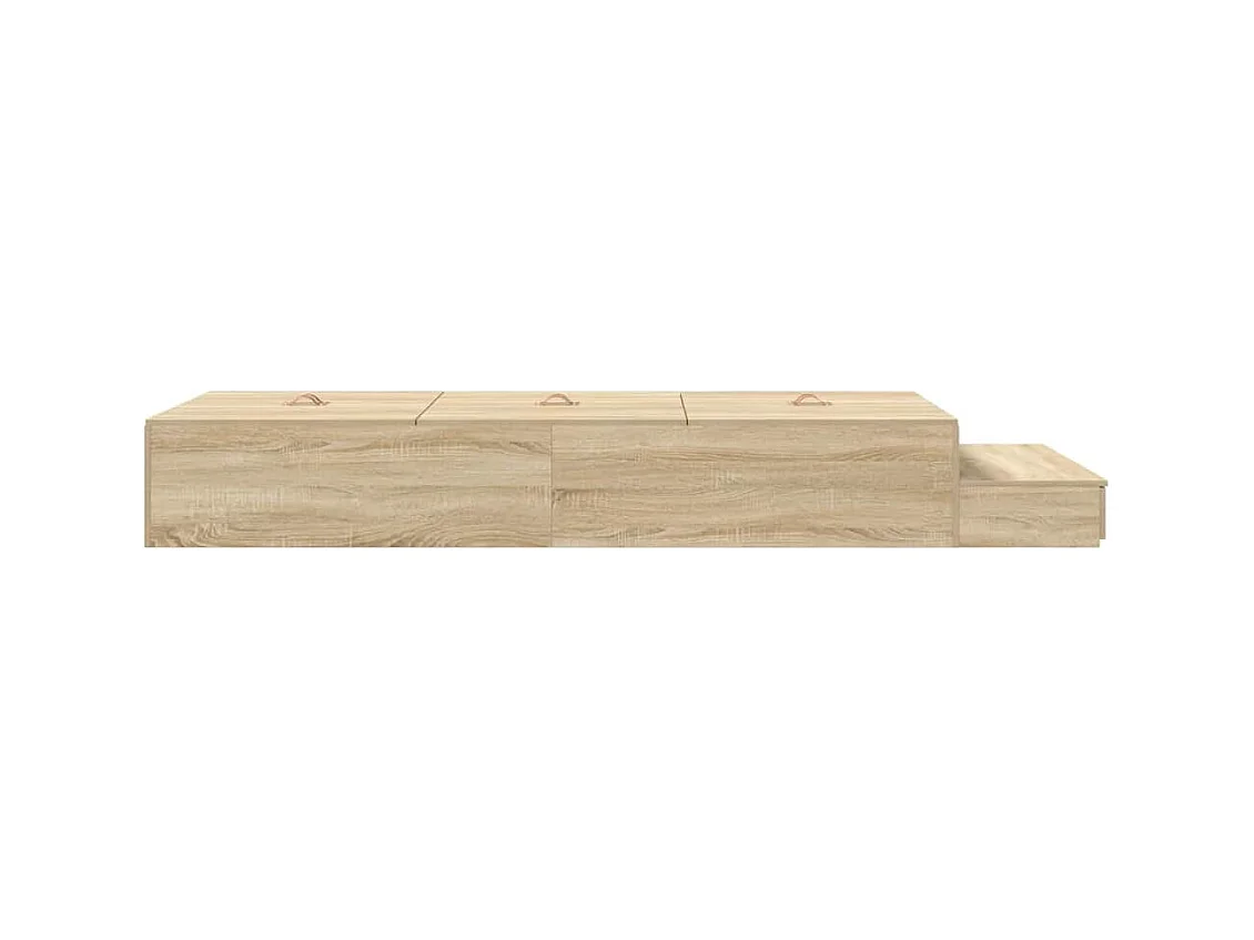 Struttura letto con contenitore Sonoma Oak 236,5 x 80 x 31,5 cm