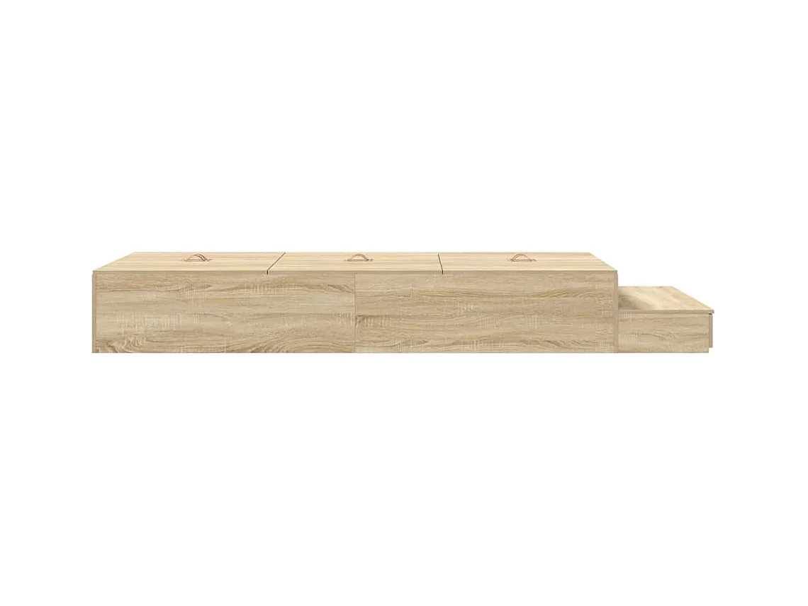 Struttura letto con contenitore Sonoma Oak 236,5 x 80 x 31,5 cm