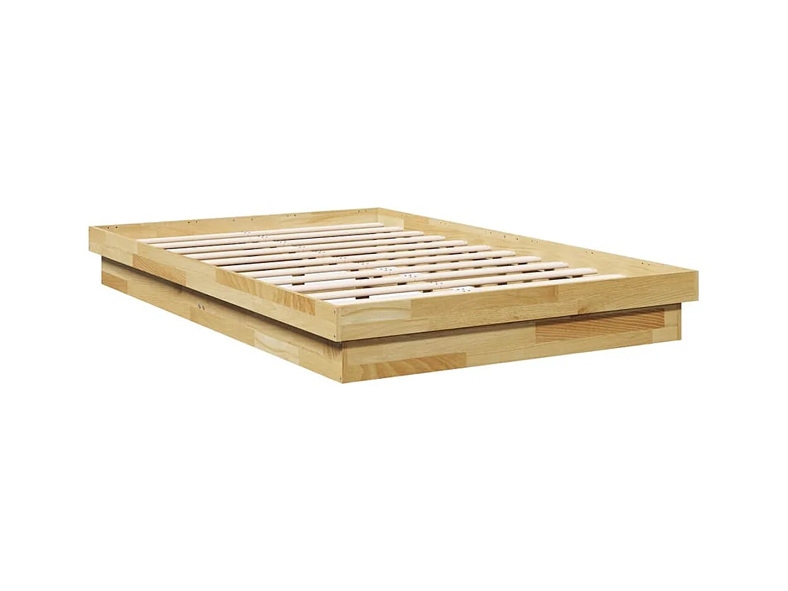 Bedframe zonder matras 120x200 cm massief eikenhout