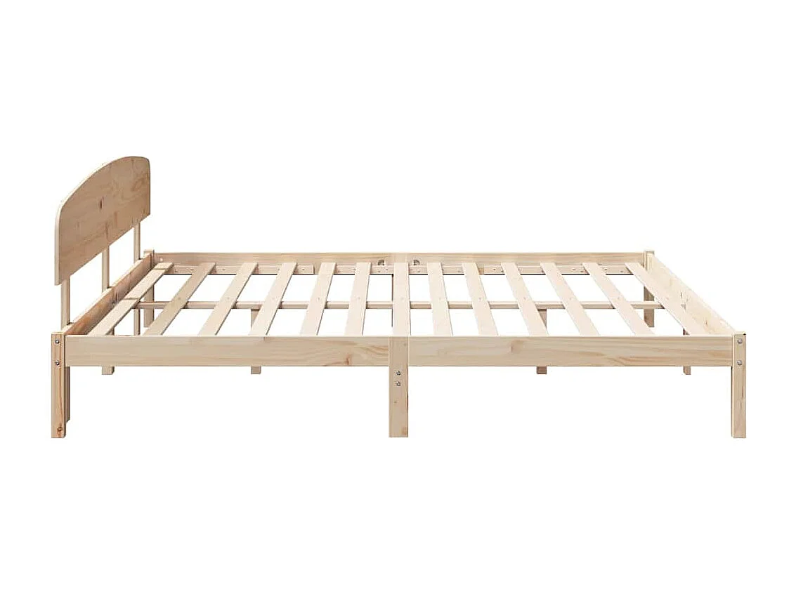 Cadre de lit Marron 180 x 200 cm Bois de pin massif