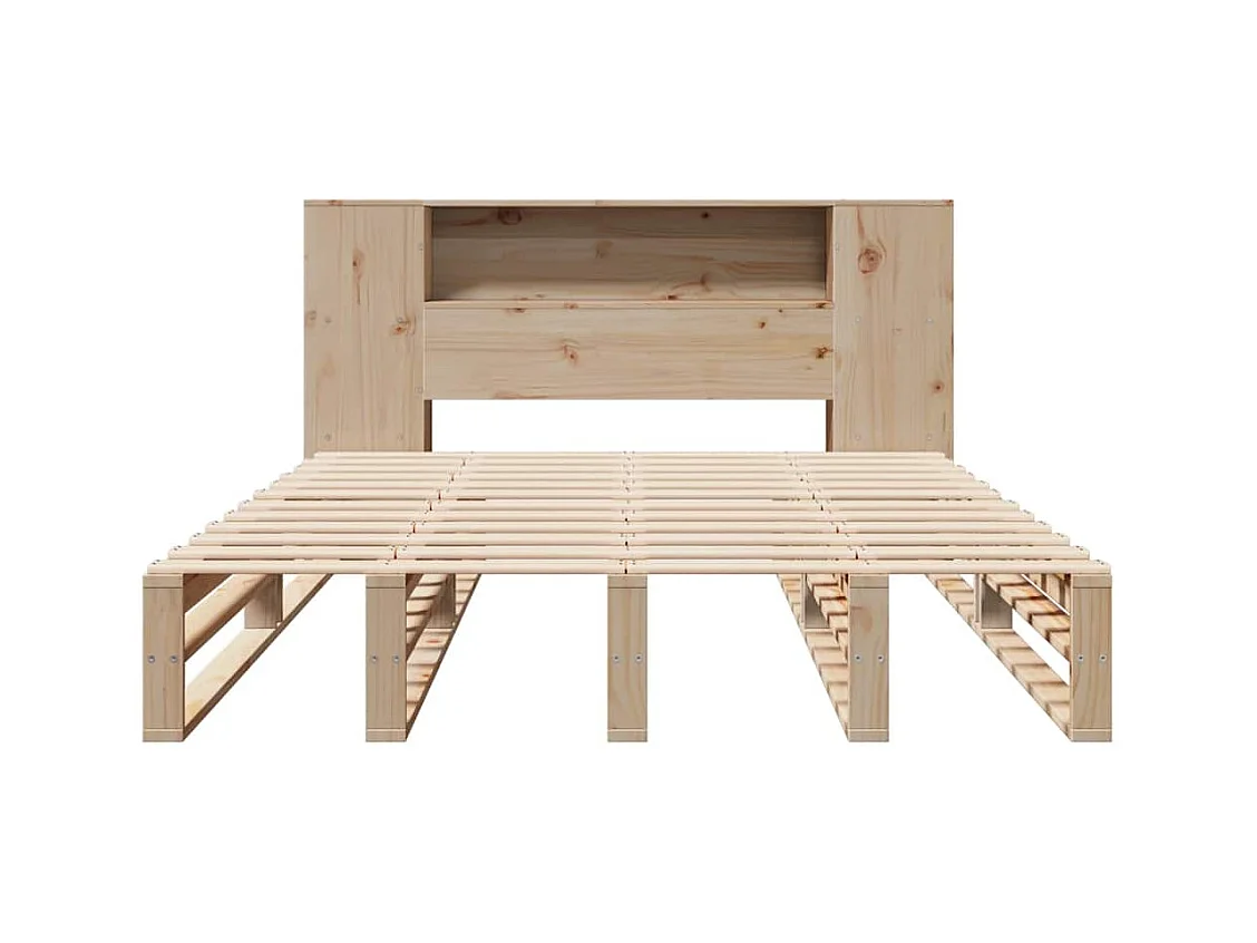 Bibliotheksbett ohne Matratze 120x200 cm Massivholz