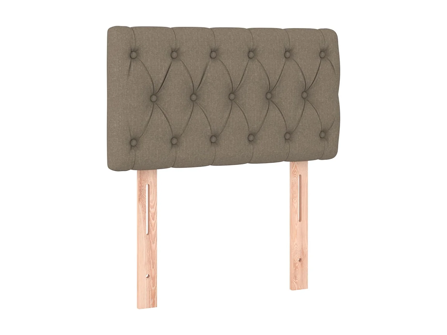 Somier de láminas con colchón Taupe 80x200 cm Tela