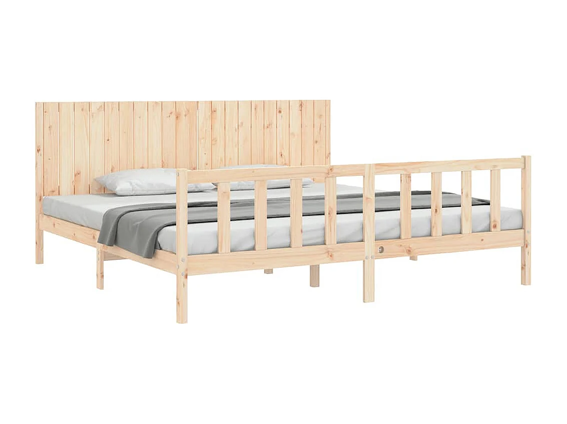Bedframe zonder matras 200x200 cm massief grenenhout