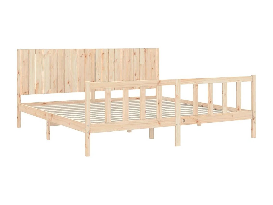 Bedframe zonder matras 200x200 cm massief grenenhout