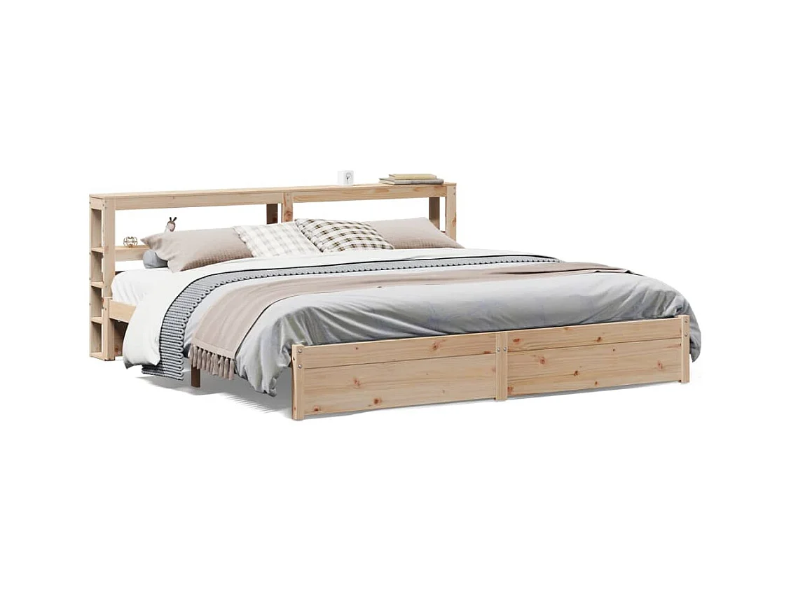 Struttura letto con testiera senza materasso 180x200 cm