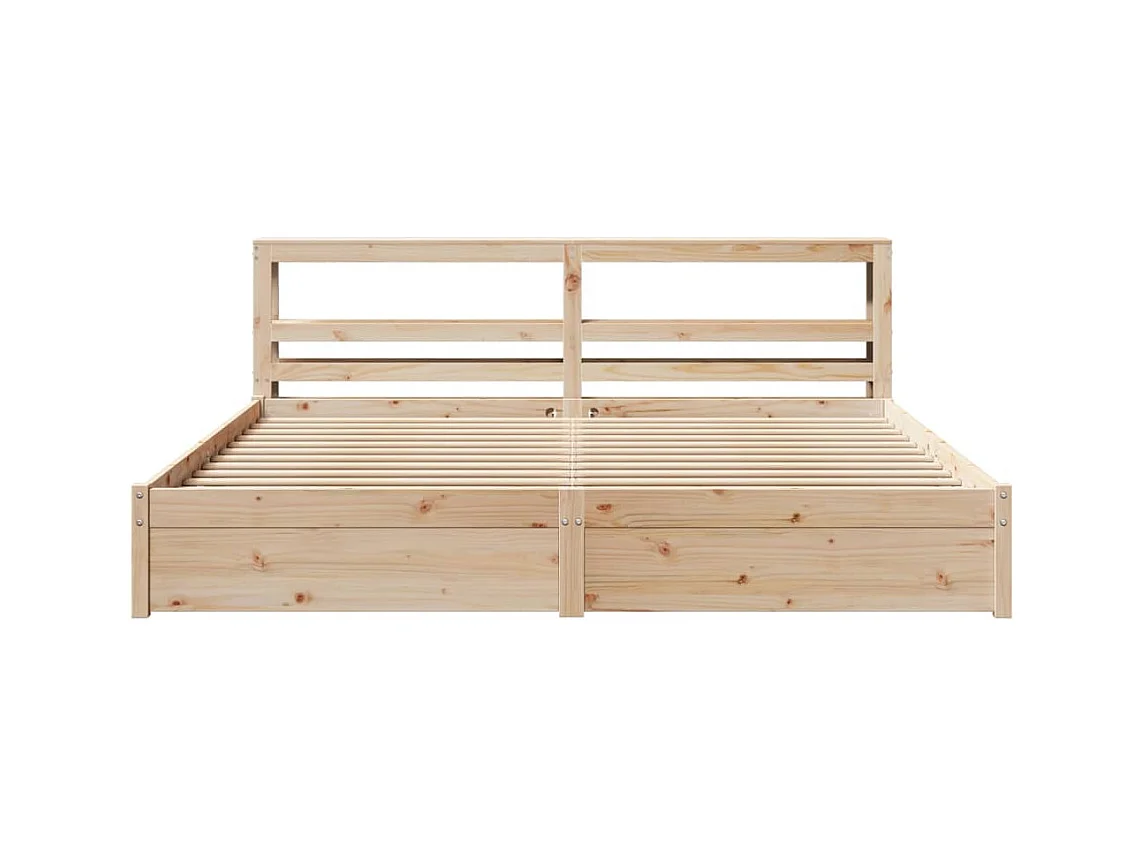 Struttura letto con testiera senza materasso 180x200 cm