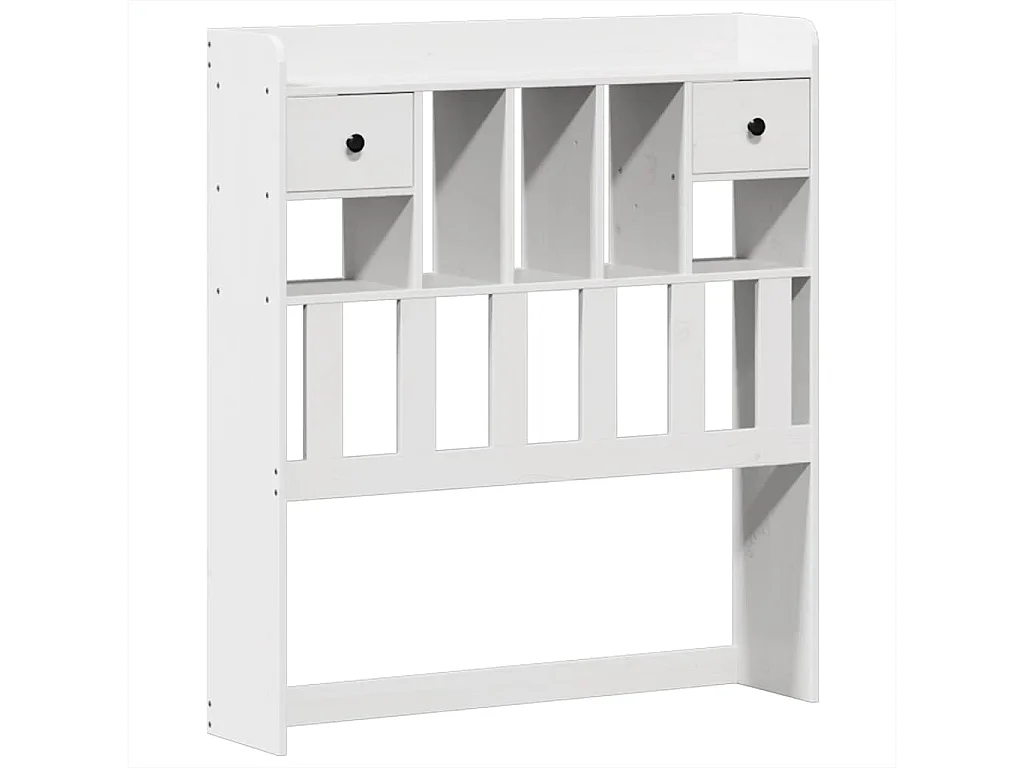 Cadre de lit sans matelas blanc 90x190 cm bois de pin massif