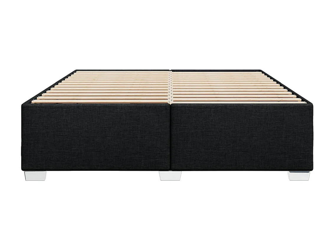 Struttura letto senza materasso tessuto nero 180x200 cm