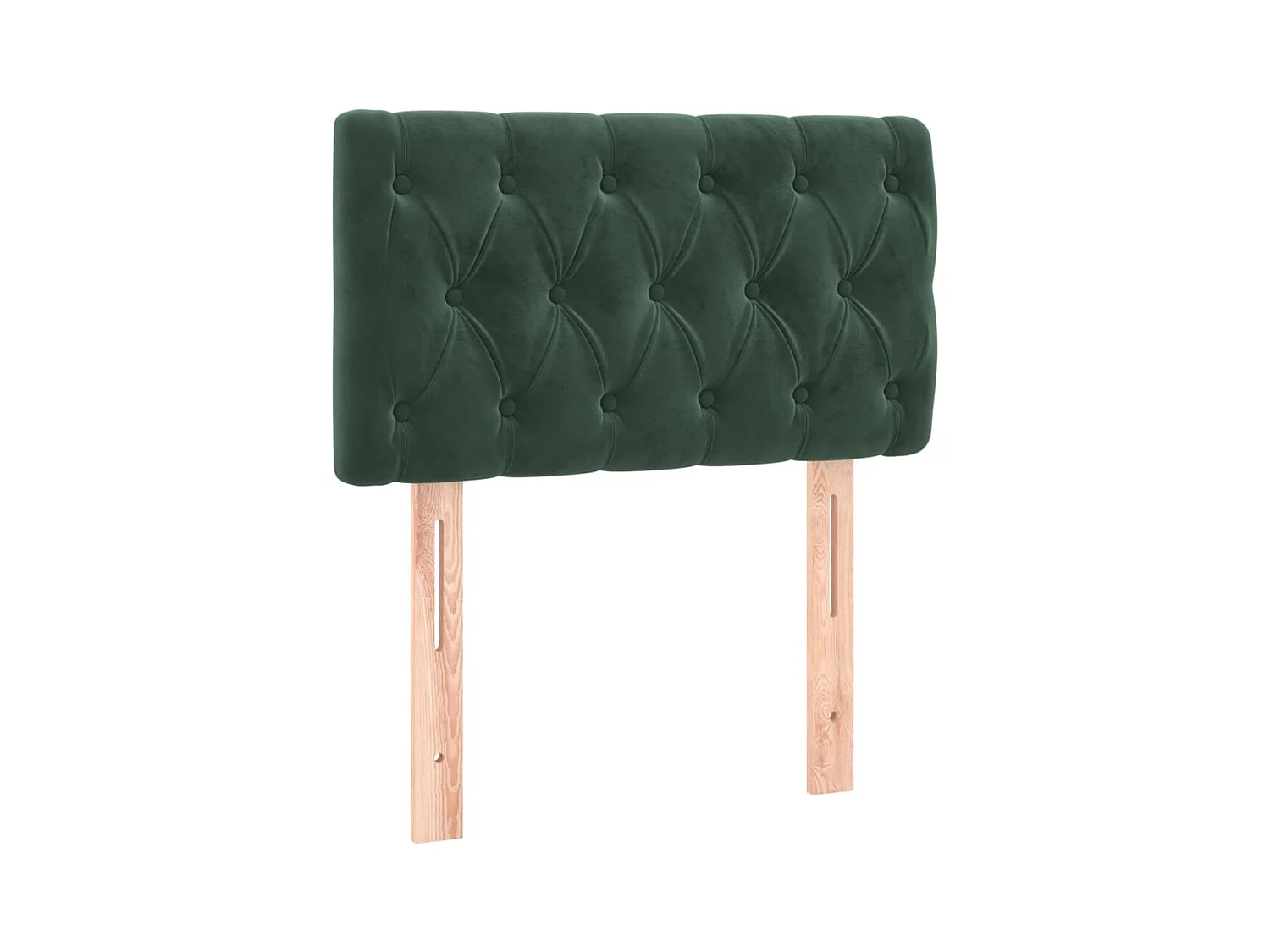 Lattenbodem en matras Donkergroen 80x200 cm Fluweel