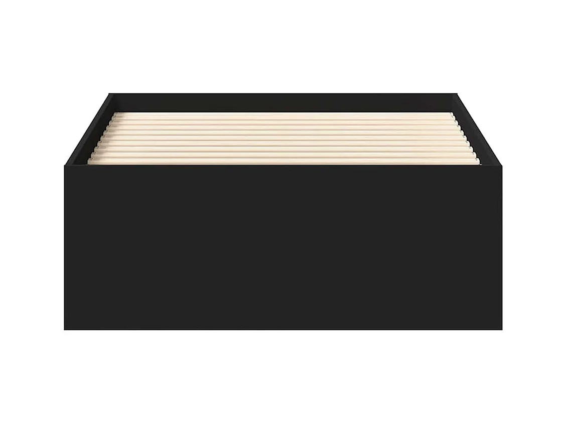 Struttura letto senza materasso nero 100x200 cm