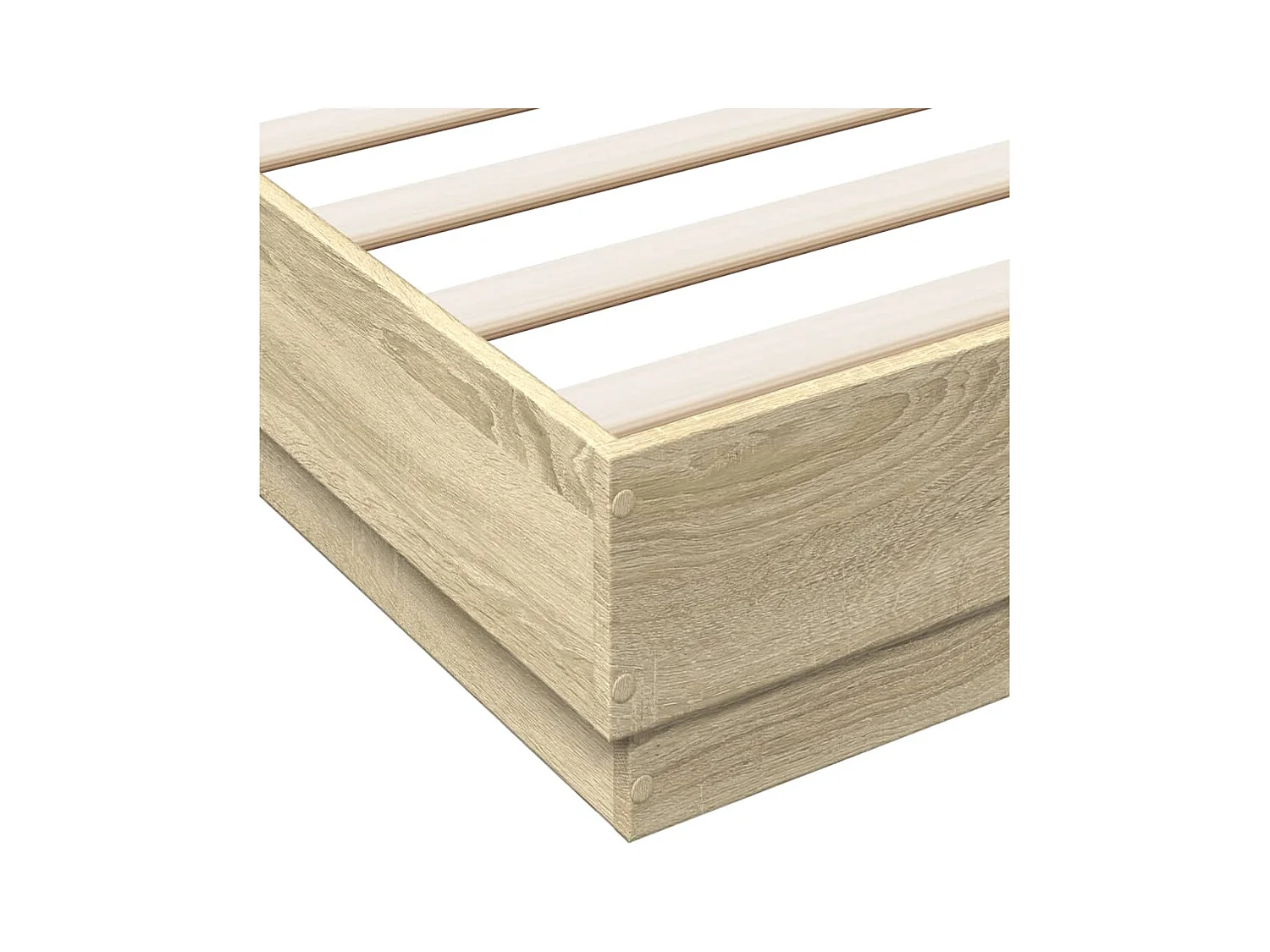 Bedframe zonder matras Sonoma eiken 160x200 cm