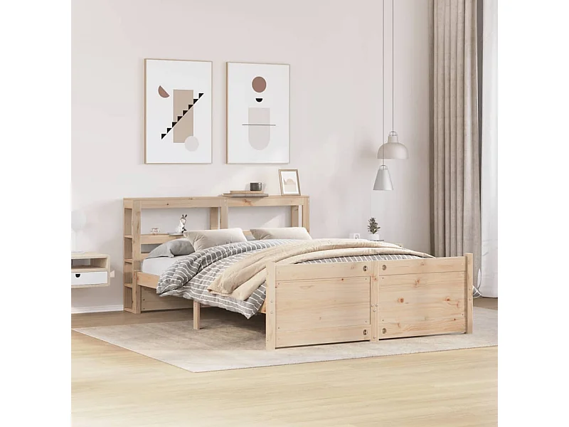 Cadre de lit avec tête de lit sans matelas 160x200 cm