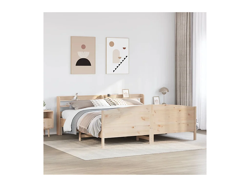 Bedframe zonder matras 180x200 cm massief grenenhout