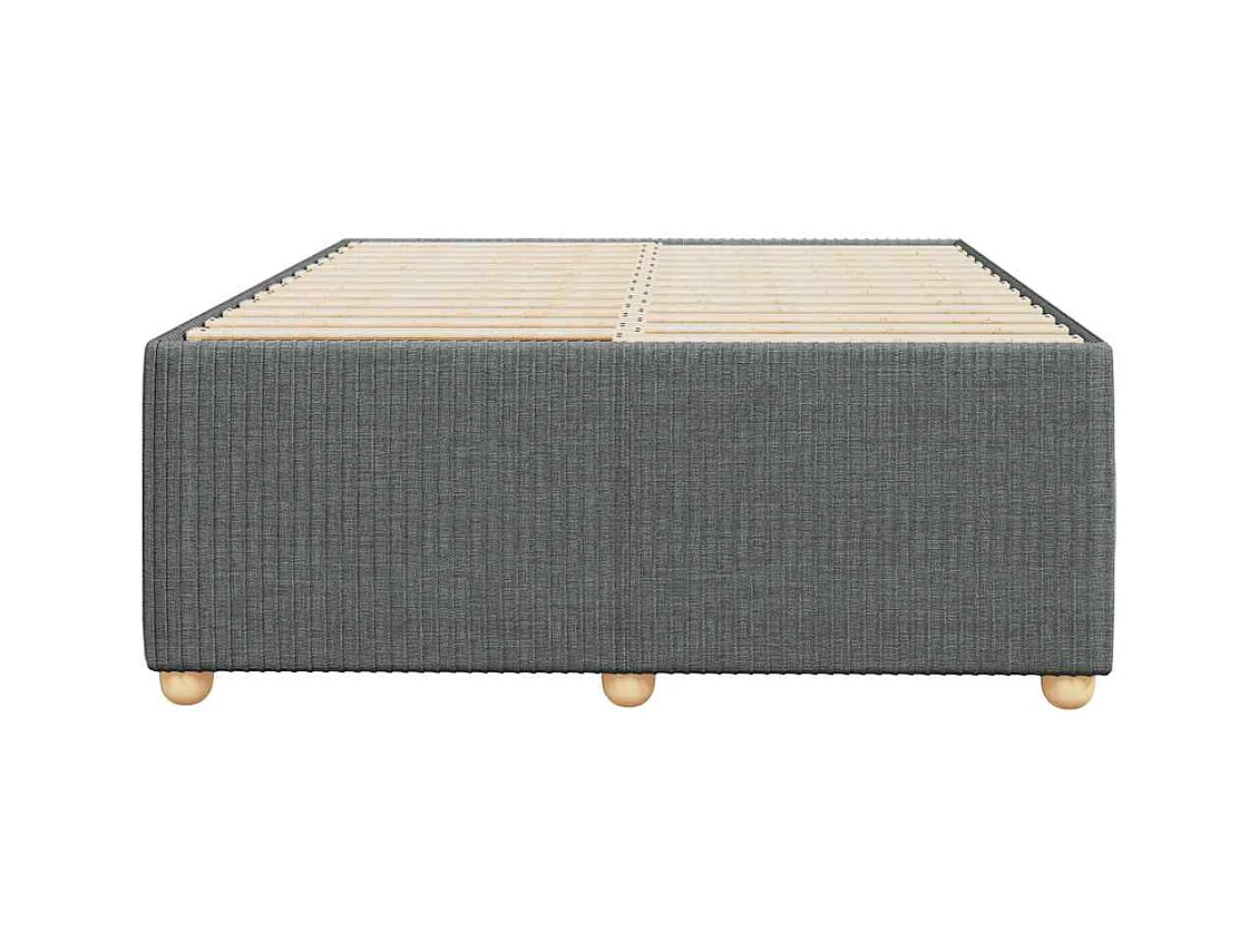 Bedframe zonder matras donkergrijs 120x190 cm stof